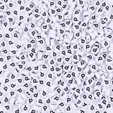 300Pcs Letter P Beads for Bracelets,4x7 mm White Bulk Round Acrylic Alphabet Beads for Jewelry Making DIY Decoration Accessories