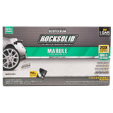 RustOleum 306321 RockSolid Marble 1 Car Garage Floor Coating Kit, Mountain White, 5 Piece Set