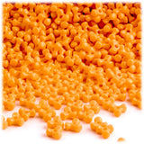 The Crafts Outlet 1,000pc Plastic, Opaque, Tri Beads, 10mm, Orange