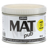Pebeo Mat Pub, extra fine, 500 ml-Primary Yellow Acrylic Paint