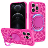 Fiyart Designed for iPhone 12 Pro Max Case Ring Holder Kickstand Magnetic Bumper Compatible with MagSafe Camera Lens Protection 