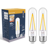 Sphoon Dimmable Tubular Led Bulb E26 Light Bulb,T10 T30 Vintage Bulbs, 40 watt Equal 4W, 2700K Warm White Light Edison Lights Bu