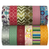 allydrew Washi Tapes Decorative Masking Tapes, Set of 12, ADSET17