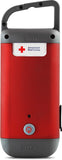 Eton American Red Cross Crank-Powered Clipray Clip-On Flashlight & Smartphone Charger, Solar Powered, Hand Crank, Cherry Red, Co