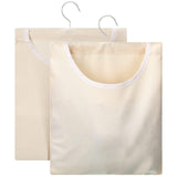 Eccliy 2 Pcs Canvas Clothespin Storage Bag for Outdoor Clothesline, Beige