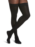 SIGVARIS Men?s Essential Cotton 230 Closed Toe ThighHighs w/GripTop 2030mmHg