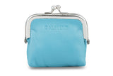 Calfnero Genuine Leather Coin Pouch For Women & Men | Kiss Lock Coin Purse With Metal Frame Closure | Compact Mini Change Wallet
