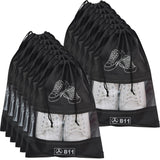 Pack Of 12 Shoe Bags With Clear Window Unisex Shoe Pouch Protect From Dust & Water Ideal For Formal, Sneakers, Sports Or Casua