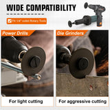 SI FANG 2 Inch Die Grinder Cut-Off Wheel and 3/8in Arbor Hole 1/4in Stem Mounting Mandrel Holder Accessories, for Air Grinders D