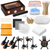 Didaey 539 Pcs Card Flattening Tool Kit Trading Card Repair Accessory Grading Cleaning Kit for Collectors Collectible Cleaning P
