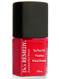 DrAs Remedy Nail Polish, All Natural Enriched Nail Strengthener Non Toxic and Organic - cLARITY coral Red
