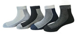 Graceway Socks For Men, Ankle Length, Cotton, Free Size, MultiColor, Textured Design, Pack Of 4 (4Diff)
