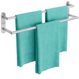Towel Rack for Bathroom, Double Towel Bar 24Inch, Stainless Steel Bathroom Towel Holder, Double Towel Hanger Wall Mounted Towel 