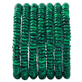 Natural Malachite Stone Disk Spacer Beads 6x2mm 38cm/str Flat Rondelle Loose Semi Gemstone Caps for Making Bracelets Necklace