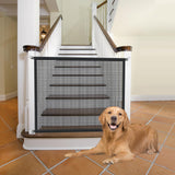 2-Pack Dog Gate for Stairs Pet Gates for The House: Dog Gate Indoor Dogs Screen Mesh Gate for Doorways Stairways Safety 29 inche