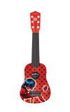 Lexibook Miraculous Ladybug, My First Guitar for Children, 6 Nylon Strings, 21 Long, Guide Included, Red/Black, K200MI