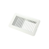 JR Products 02-28945 Undampered Floor Register - 4 x 8, White