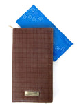 Pareek 3D (Brownish With 3D Shades) Multiple Cheque Book Holder/Card Holder/Passbook Carrier/And Lots More Color (Ethnic Brownis