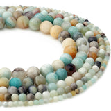Zenkeeper 116-120 Pcs Amazonite Beads for Bracelet Jewelry Making 6 MM Natural Loose Amazonite Beads Gemstone Beads Round