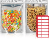 BELLE KR 6x9 Mylar Bags Stand Up - Pack Of 1000-7.5mil Thick - Clear Mylar Bags with See Through Window for Freeze Dryer