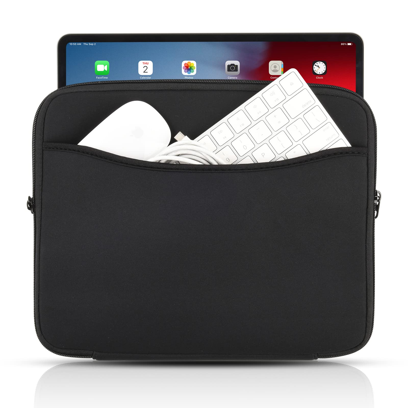 CaSZLUTION iPad Pro Sleeve for 12.9 inch New iPad Pro M2 & M1 2022-2018 with Smart/Magic Keyboard Bag Case, Neoprene Sleeve Case