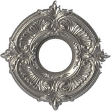 Ekena Millwork 10OD x 3 1/2ID x 3/4P Attica Thermoformed PVC Ceiling Medallion (Fits Canopies up to 4 1/8), Aged Dark Steel