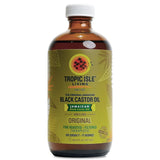 Tropic Isle Living Jamaican Black Castor Oil 8oz - For Hair Growth, Skin Conditioning, Eyebrows & Eyelashes, Scalp and Nail Care
