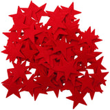 Playfully Ever After 1.5 inch Stiff Felt Stars 88pc (Red)