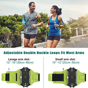 VUP Running Armband 360Rotatable for iPhone 13/Pro Max/Pro/Mini/12/11/SE/Xs/XR/X/8/7/Plus, Fits All 4-6.7 Inch Smartphones, with
