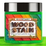 GOODTAKE Green Wood Stain Powder, 2 LB Bulk Wood Dye Powder for Decks, Furniture, Toys, Fences, Siding, Garden Projects - Rich C