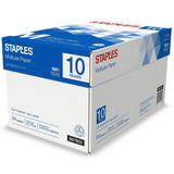 Staples Select Copy Paper, 8.5 x 11, 20 lbs., White, 500 Sheets/Ream, 10 Reams/Carton (20472)