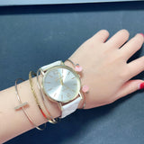 yunanwa 10 Pack Women Men Unisex Platinum Watches Roman Leather Band Analog Quartz Wrist Watch