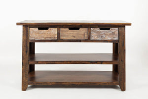 Jofran: 1600-4, Painted Canyon, Sofa/Media Table, 50W X 18D X 32H, Painted Canyon Finish, (Set Of 1)