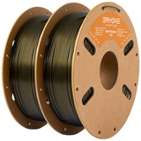 ERYONE Burnt Titanium PLA Filament 3D Printer PLA Filament 1.75mm +/- 0.03mm, Glitter PLA Filament 2KG Cardboard Spool, Dark Gol