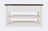 Jofran Madison County Reclaimed Solid Wood Farmhouse Harris Console Sofa Table, 50,Vintage White