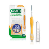GUM Proxabrush GoBetweens Interdental Brushes, Ultra Tight, Plaque Removal, 10 Count