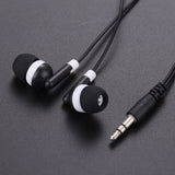 CN-Outlet Wholesale Bulk Individually Bagged Earbuds Headphones 100 Pack for iPhone, Android, MP3 Player(Black)