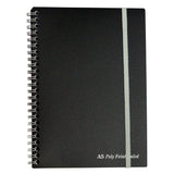 Pukka Pad Black Business Notebook A5, 160 Pages, Ruled, 80Gsm, Perforated