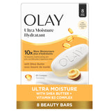 Olay Beauty Bar, Ultra Moisture,10x More Moisturizers, Nourishing Conditioners, Smooth & Gentle on Skin, Vitamin B3 Complex, For