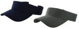 Zacharias Unisex Cotton Visors Tennis Cap Pack Of 2 Blue & Dark Grey