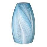 karyfine Oval Glass Pendant Lamp Shade Only Art Glass Light Covers for Kitchen Island Pendant Light Fixtures Replacement Shade f