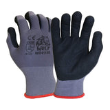 WOLF 13-gauge Ultra-Thin Nitrile Foam Coated Palm Grip Glove Multi-Purpose (12, Small)