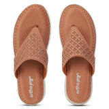 Ortho Joy Doctor Fancy Slipper For Women || Orthopedic Women'S Fancy Sandal For Women,Tan,5,B0CQFS1865