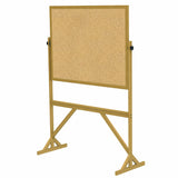Ghent 72x 531/4 Wood Frame Reversible Natural Cork/Natural Cork Made in the USA