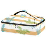 SyXIOP Insulated Casserole Carrier Bag Lemon Juice Stripe