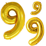 GOER Gold Foil Balloons Number 9,Huge Number Balloons for 9th 19th 29th 39th 49th Birthday Party Supplies Anniversary Decoration