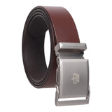Usl MenS Leather Auto Lock Brown Belt For Men | Casual Mens Leather Belt (34)