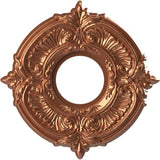 Ekena Millwork CMP10ATBCO Attica Thermoformed PVC Ceiling Medallion (Fits Canopies up to 4 1/8), 10OD x 3 1/2ID x 3/4P, Bright C
