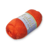 EULALI [100grs] by Omega Bright 100% Mercerized Egyptian Cotton Thread Color: 08 Orange
