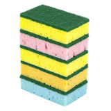 PineSol Heavy Duty Sponge with Scrubber Pack of 5, DualSided | Easily Cleans and Scrubs StuckOn Grime, Oil, Grease and Burn